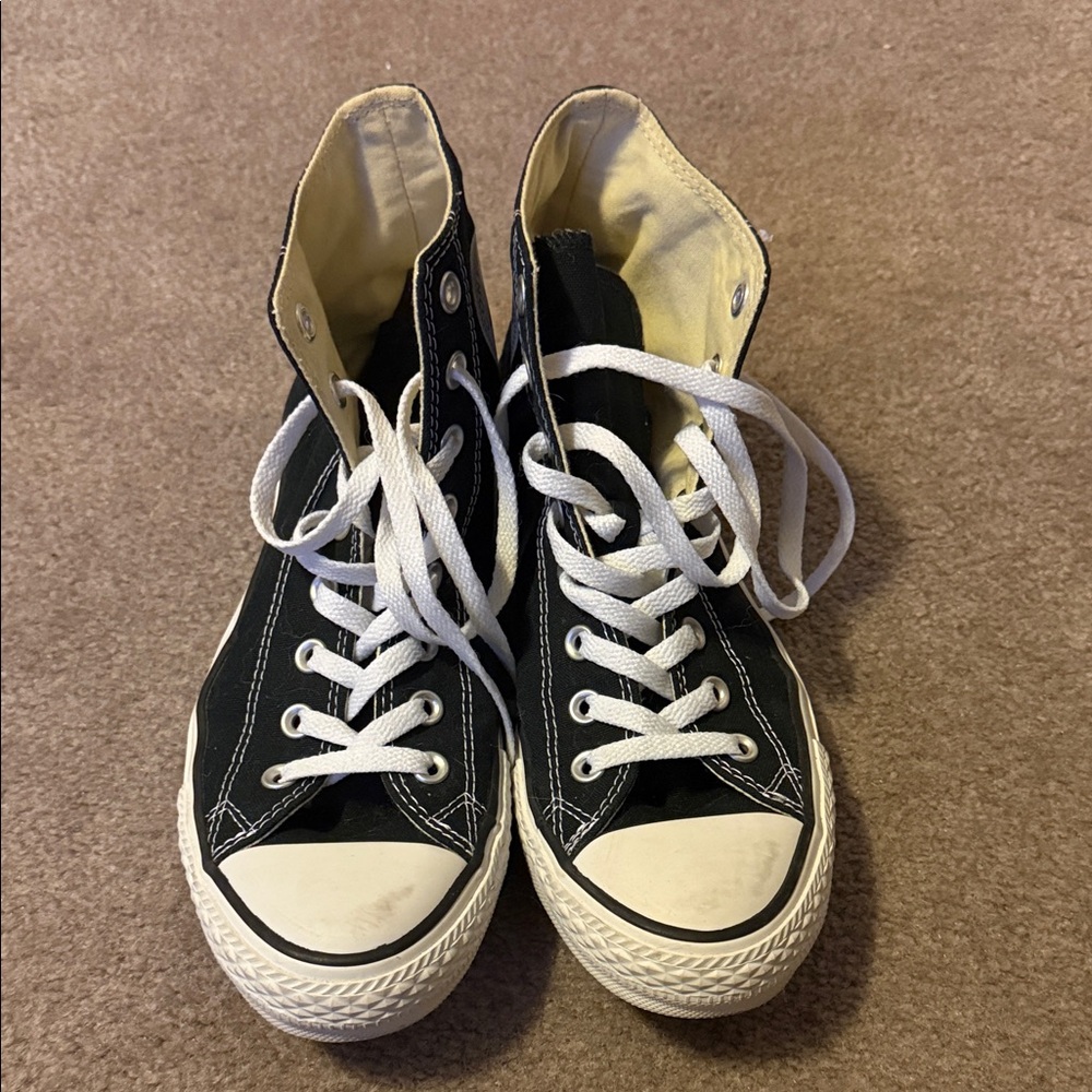 Converse Black and White High-Top Sneakers